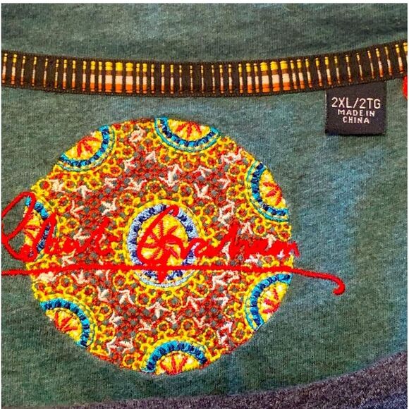 Robert Graham Shirt Men’s 2XL/2TG Dark Gray 100% COTTON Long Sleeve Crewneck. - Picture 5 of 11